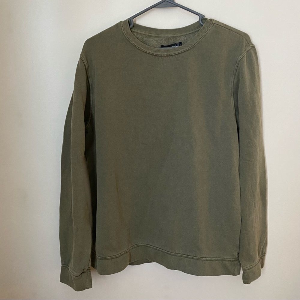 Treasure & Bond Sweatshirt Crewneck Pullover Olive Night Green Casual